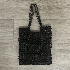 Vintage Beaded Purse Black Made Exclusively for Giorgio Beverly Hills 90s Y2K